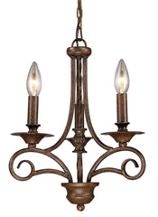 15041/3 Gloucester 3-Light Chandelier in Antique Bronze ELK Lighting