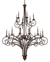 15044/12+6 Gloucester 18-Light Chandelier in Antique Bronze ELK Lighting