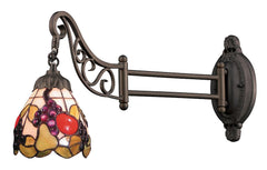 079-TB-19 Fruit Mix-N-Match 1-Light Tiffany-Style Swingarm Sconce ELK Lighting