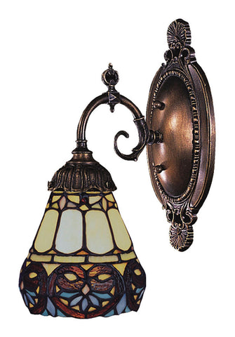 071-TB-21 Floral Heart Mix-N-Match 1-Lite Tiffany-Style Sconce ELK Lighting