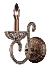 5960/1 Elizabethan 1-Light Sconce in Dark Bronze w/Crystal ELK Lighting