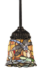 078-TB-12 Dragonfly Mix-N-Match 1-Light Tiffany-Style Mini Pendant ELK Lighting
