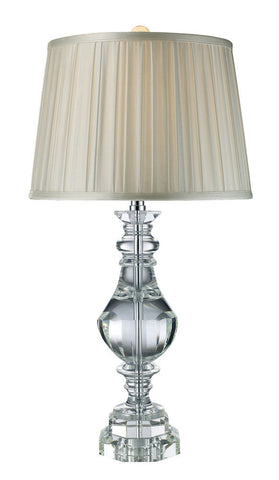 D1812 Donaldson 1-Light Table Lamp in Chrome with Crystal ELK Lighting