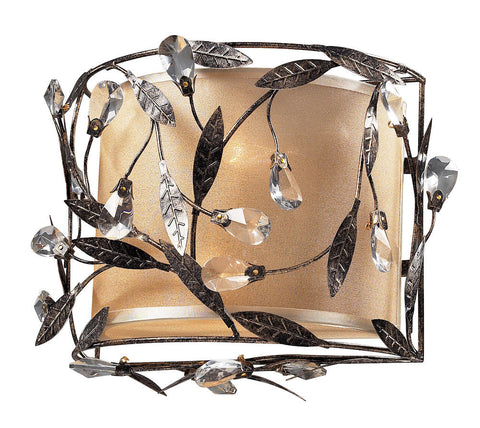 18130/2 Circeo 2-Light Sconce in Deep Rust with Crystal ELK Lighting