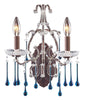 4010/2AQ Opulence 2-Light Wall Sconce 5 Crystal Colors In Rust ELK Lighting