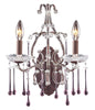 4010/2RS Opulence 2-Light Wall Sconce 5 Crystal Colors In Rust ELK Lighting