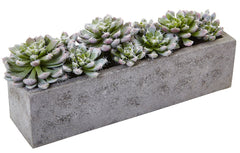 4544 Succulent Garden Faux Plant with Planter by Nearly Natural | 13.5"