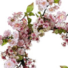 4783 Cherry Blossom Artificial Silk Wreath by Nearly Natural | 24 inches