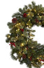 4860 Pine Berries Pine Cones Holiday Wreath Lights by Nearly Natural | 30"