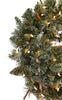 4862 Pine Silk Holiday Wreath with Colored Lights by Nearly Natural | 30"