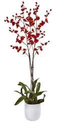 4866-RU Oncidium Dancing Lady Orchid Holiday Flowers by Nearly Natural | 36"