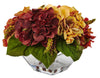 4897 Autumn Hydrangea & Berry Faux Flowers in Water by Nearly Natural | 10"