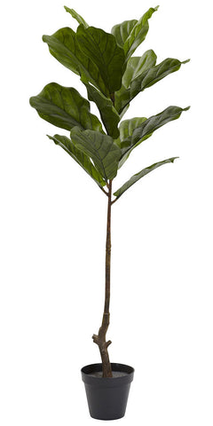 5448 Fiddle Leaf Fig Indoor Outdoor Silk Tree by Nearly Natural | 48 inches
