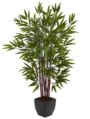 5457 Bamboo Artificial Tree with Planter by Nearly Natural | 48 inches