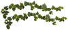6157-S2 Grape Leaf & Grapes Set of 2 Silk Garlands by Nearly Natural | 72"