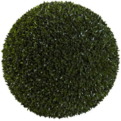6810 Boxwood Indoor Outdoor Silk Ball Topiary Plant by Nearly Natural | 19"