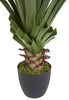 6813 Spiked Agave Silk Tree with Planter by Nearly Natural | 48 inches