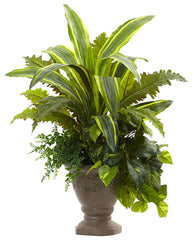 6825 Yucca Marginatum Fern Pothos Bracken Faux Plants Nearly Natural | 25"