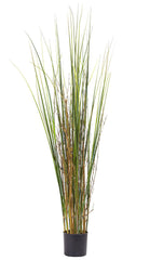 6829 Grass & Bamboo Silk Plant with Planter by Nearly Natural | 48 inches