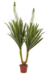 6864 Yucca Artificial Silk Plant with Planter by Nearly Natural | 57 inches
