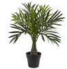 6867-S3 Mini Areca Fountain Banana Palm S3 Faux Plants by Nearly Natural | 16"