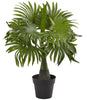 6867-S3 Mini Areca Fountain Banana Palm S3 Faux Plants by Nearly Natural | 16"