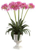 1332-PK Pink African Lily Silk Plant Urn in 4 colors by Nearly Natural | 34 inches