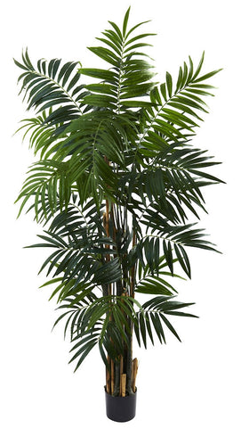 5409 Areca Palm Artificial Silk Tree w/Planter by Nearly Natural | 6'