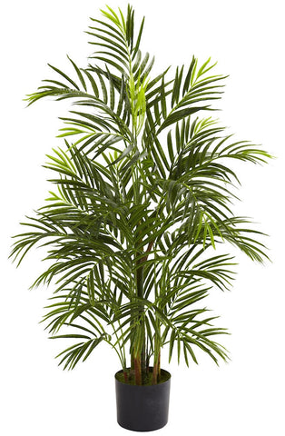 Areca Palm Indoor Outdoor Silk Plant with Planter | 3.5 feet