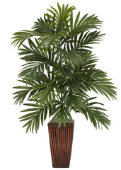 6675 Areca Palm Silk Plant with Planter by Nearly Natural | 32 inches
