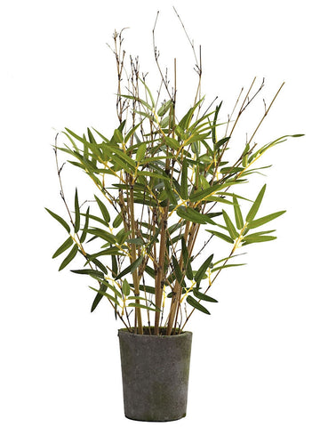 5360 Bamboo Artificial Silk Plant w/Planter by Nearly Natural | 27 inches