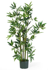 5040 Bamboo Artificial Silk Tree with Planter by Nearly Natural | 48 inches