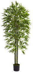 5386 Bamboo Indoor Outdoor Silk Tree w/Planter by Nearly Natural | 6 feet