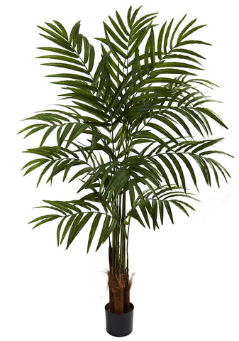 5414 Big Palm Artificial Silk Tree with Planter by Nearly Natural | 5 feet