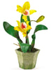 4067-AS-S3 Cattleya Orchid Set of 3 Silk Plants by Nearly Natural | 14.5 inches