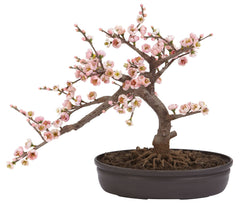 4764 Cherry Blossom Silk Bonsai Tree by Nearly Natural | 15 inches