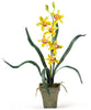 4066-AS-S3 Cymbidium Orchid Set/3 Silk Plants by Nearly Natural | 19 inches