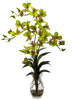 1292-GR Green Dendrobium in Water in 4 colors by Nearly Natural | 23 inches