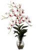 1292-WH White Silk Dendrobium in Water in 4 colors by Nearly Natural | 23 inches