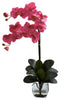 1323-DP Dark Pink Double Phalaenopsis Orchid in Water 8 colors by Nearly Natural | 27"