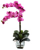 1323-MV Mauve Double Phalaenopsis Orchid in Water 8 colors by Nearly Natural | 27"