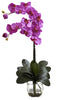 1323-OR Orchid Double Phalaenopsis Orchid in Water 8 colors by Nearly Natural | 27"