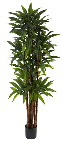 5403 Dracaena Artificial Tree with Planter by Nearly Natural | 6.5 feet