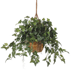 6507 English Ivy Silk Plant w/Hanging Basket by Nearly Natural | 36 inches