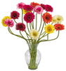 1086-AS Assorted Silk Gerber Daisy in Water in 7 colors by Nearly Natural | 21 inches