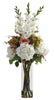 1337-WH White Giant Mixed Floral in Water in 2 colors by Nearly Natural | 4 feet