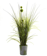 4975 Grass & Dandelion Silk Plant w/Planter by Nearly Natural | 26 inches