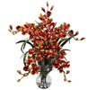 1300-BG Burgundy Large Silk Cymbidium in Water in 2 colors by Nearly Natural | 34"