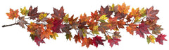 4939 Maple Leaf Artificial Silk Autumn Garland by Nearly Natural | 5 feet