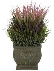4124 Mixed Grass Indoor Outdoor Silk Plant by Nearly Natural | 13 inches